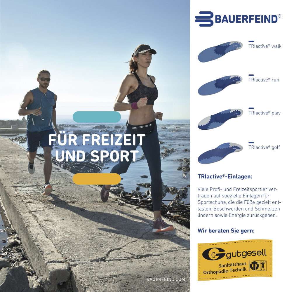 Bauerfeind-Einlagen bei Gutgesell Bauerfeind-Einlagen bei Gutgesell